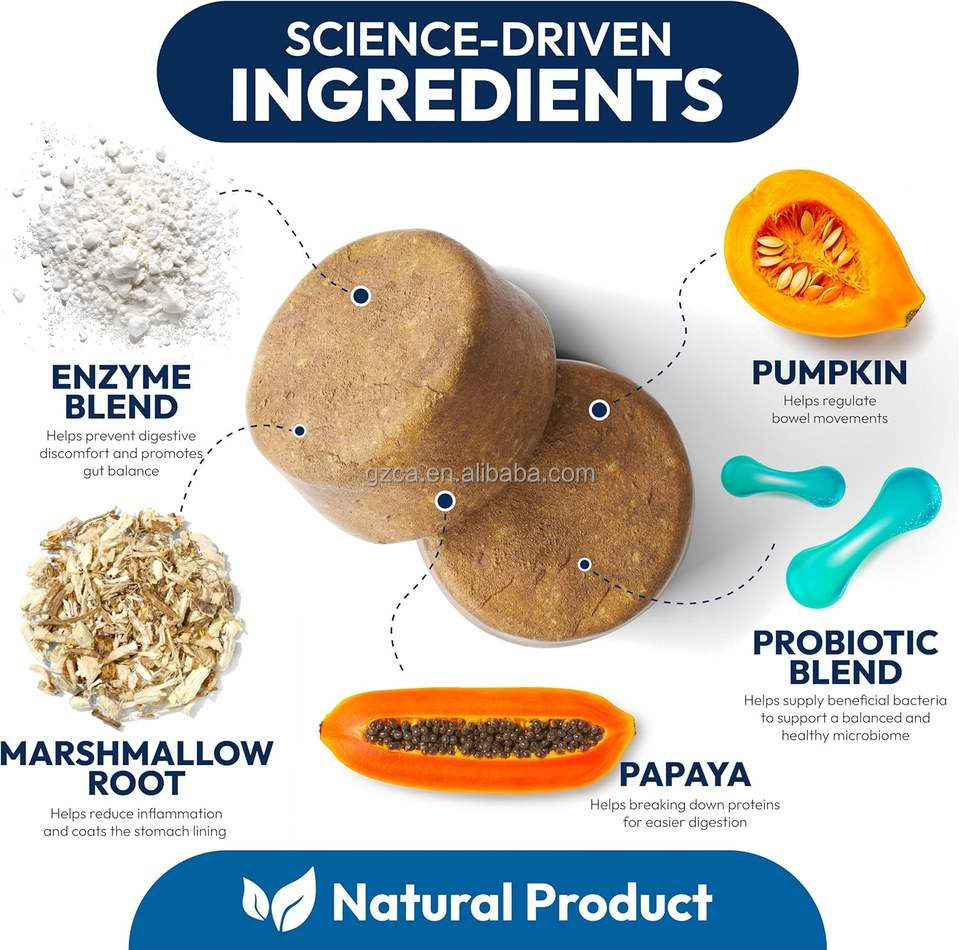 Private Label Probiotics Chews For Dogs With Enzymes &amp; Prebiotics Guts Health Support For Dogs And Cats Probiotics Supplement