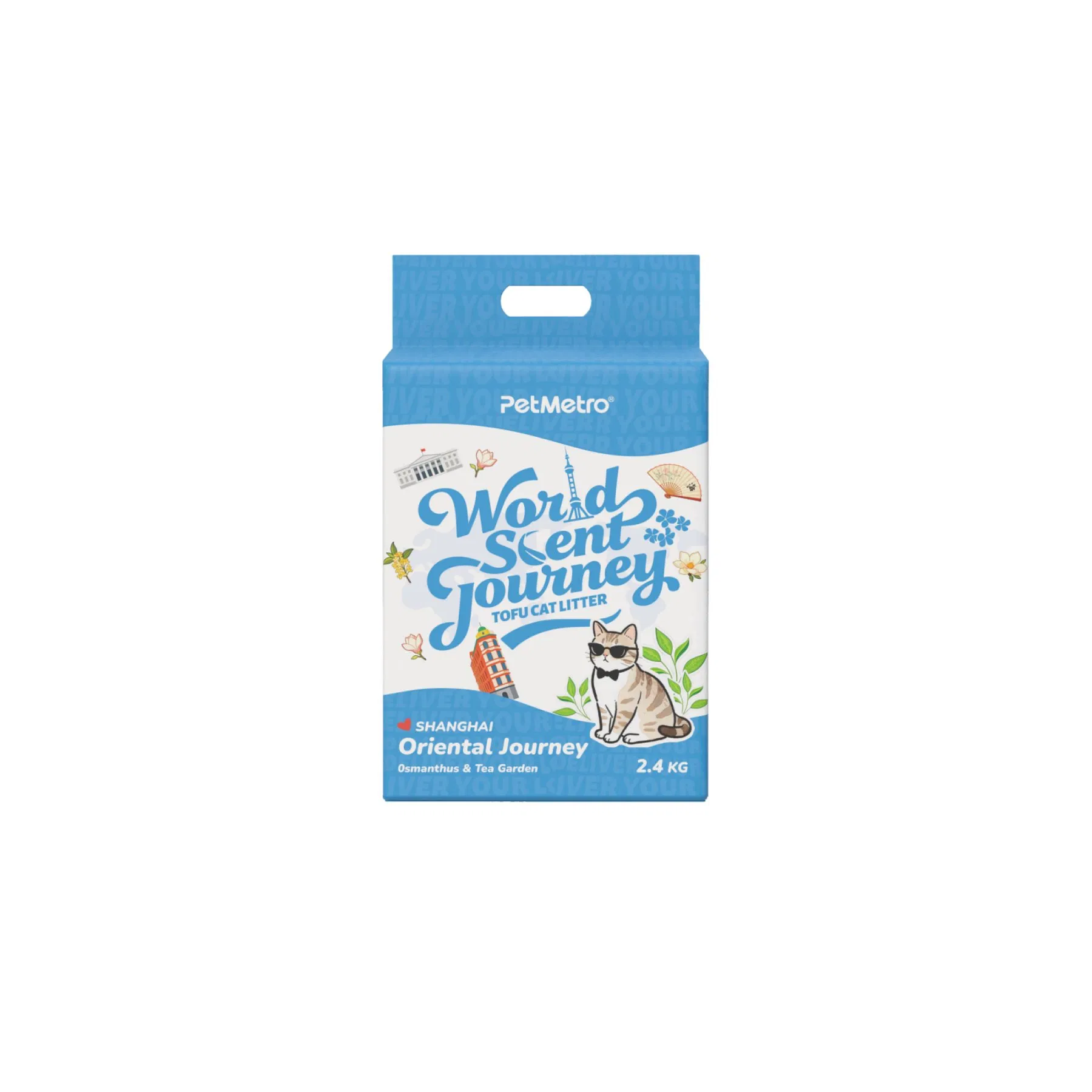 Professional Blend Formula 2.4kg High Absorption Rapid Clumping Ability Eco Friendly Material Custom Brand Available Bentonite Tofu Low Dust Cat Litter