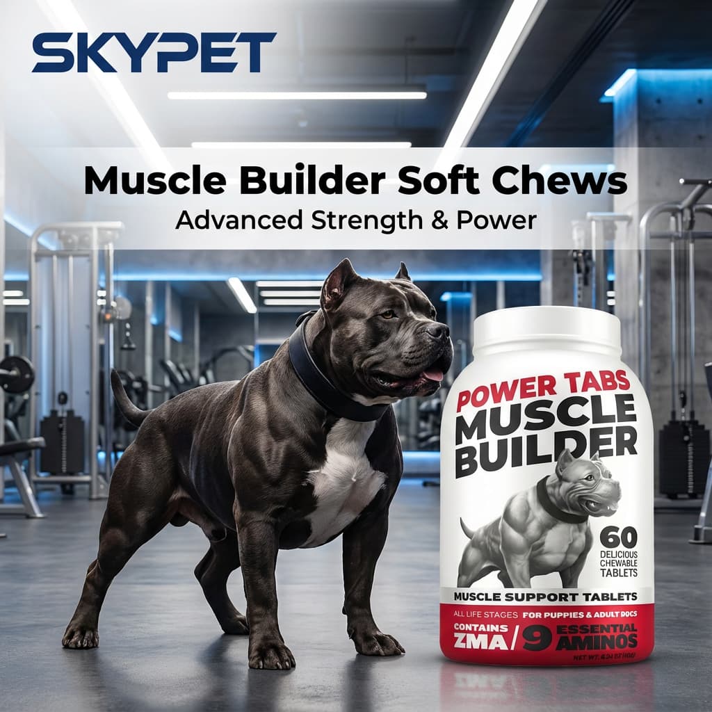 Vet Recommended Muscle Builder For Dogs Soft Chews Amino Acids Protein Supplement For Muscle Recovery &amp; Healthy Weight Gain