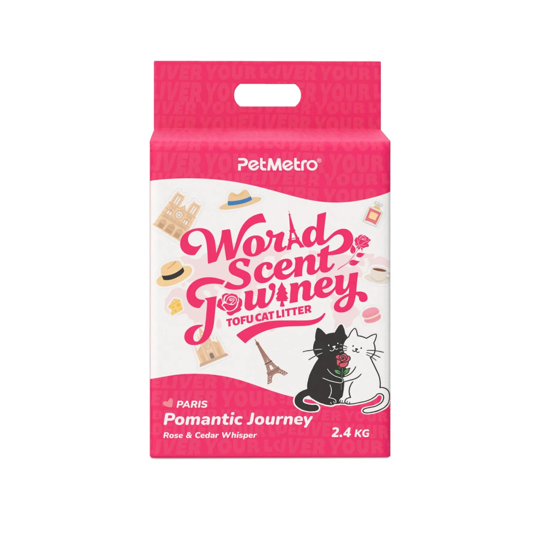 Professional Blend Formula 2.4kg High Absorption Rapid Clumping Ability Eco Friendly Material Custom Brand Available Bentonite Tofu Low Dust Cat Litter