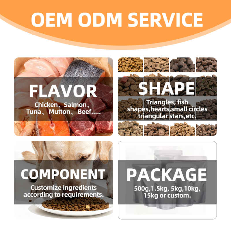 OEM High Protein Dry Dog Food 5kg 10kg 20kg Bulk Custom Formula Factory Directly Wholesale