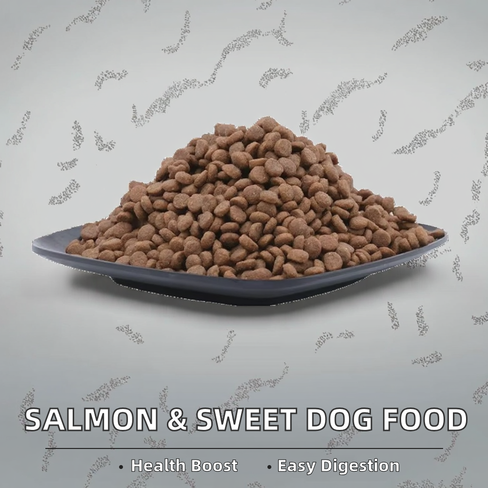 High-Protein Grain-Free Dry Dog Food Salmon &amp; Sweet Potato Formula for Sensitive Stomachs Muscle Gain 2.5kg Private Label Treats