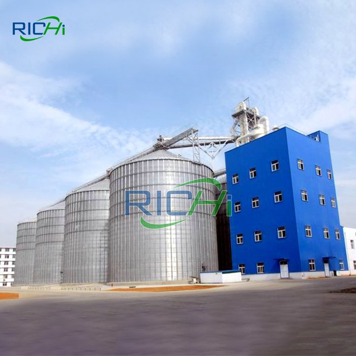 RICHI Customized 20-30T/H Complete Poultry Animal Cattle Chicken Feed Factory For Algeria Customer