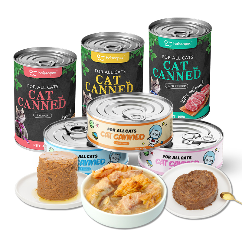 Free Samples Canned Pets High Protein Various Flavors Wet Food for Cats