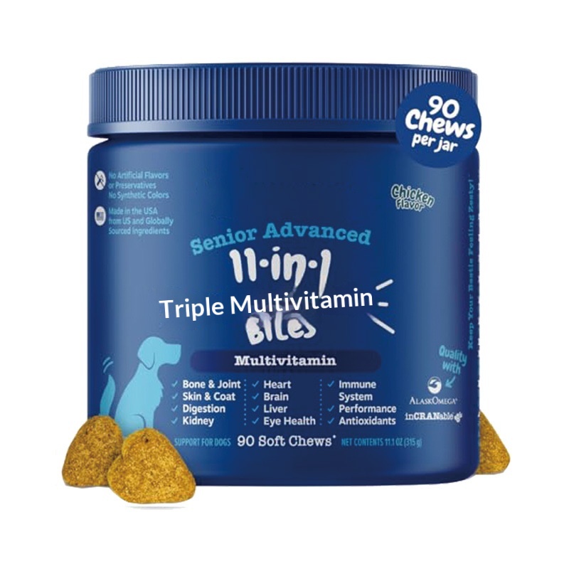 Customized Cross-border Advanced Nutritional Soft Chew 11-in-1 Multivitamin Formula Pet Supplement Senior Dogs