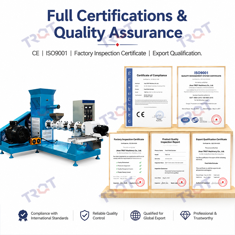 Factory Price CE Certified Industrial Dry Dog Food Extruder Machine Kibble Pet Food Making Machine For Sale