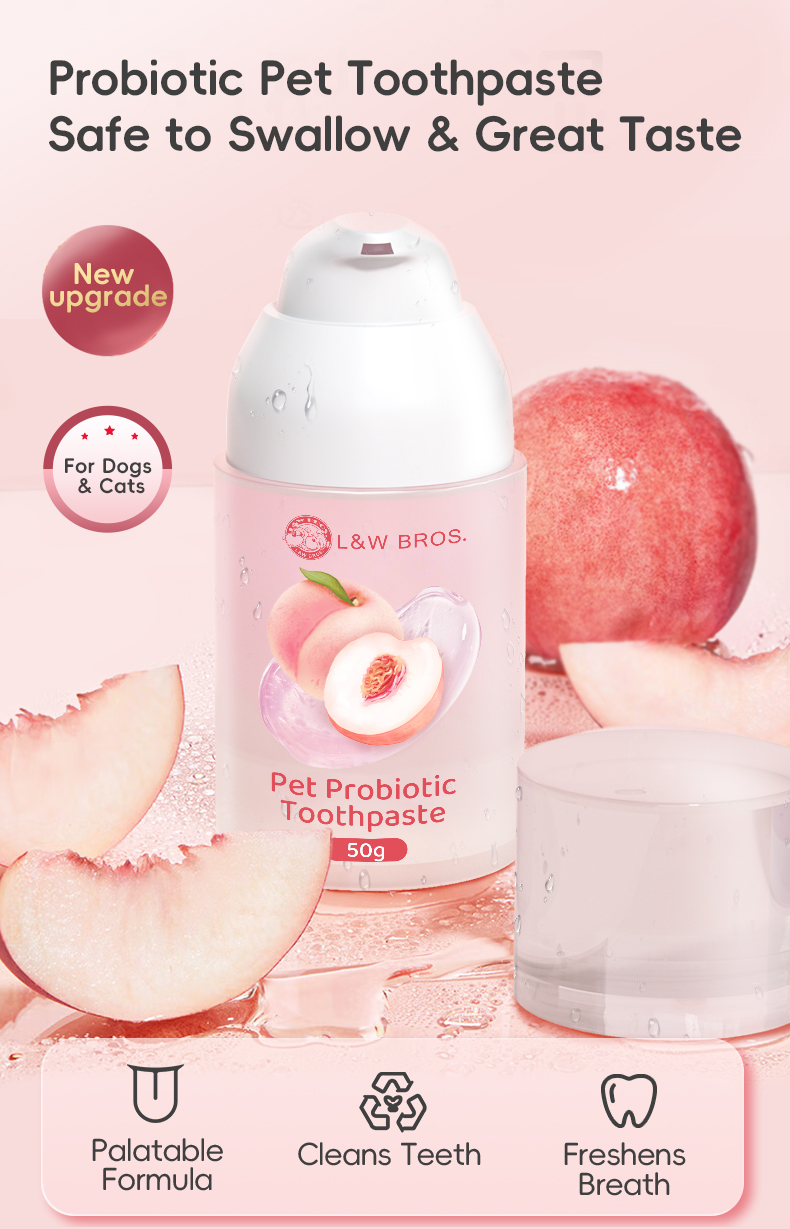 Factory Wholesale 50g Chicken/Fish Flavour Dog Dental Care Probiotic Pet Cat Dog Toothpaste