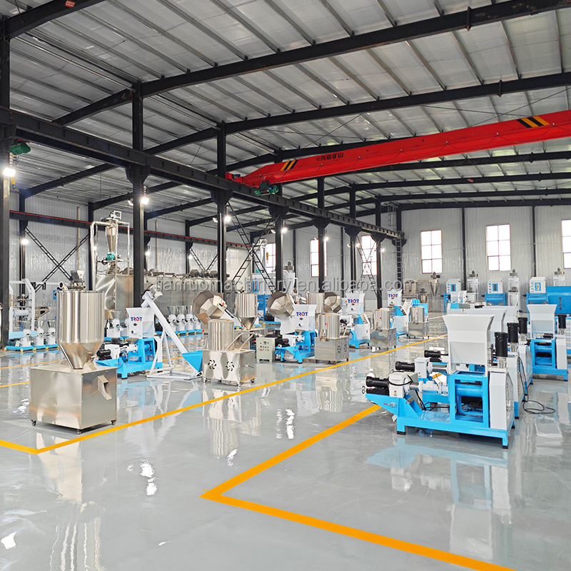 New China Floating Fish Feed Cat Pet Food Twin Screw Extruder Automatic Dog Food Making Machine 500kg/h