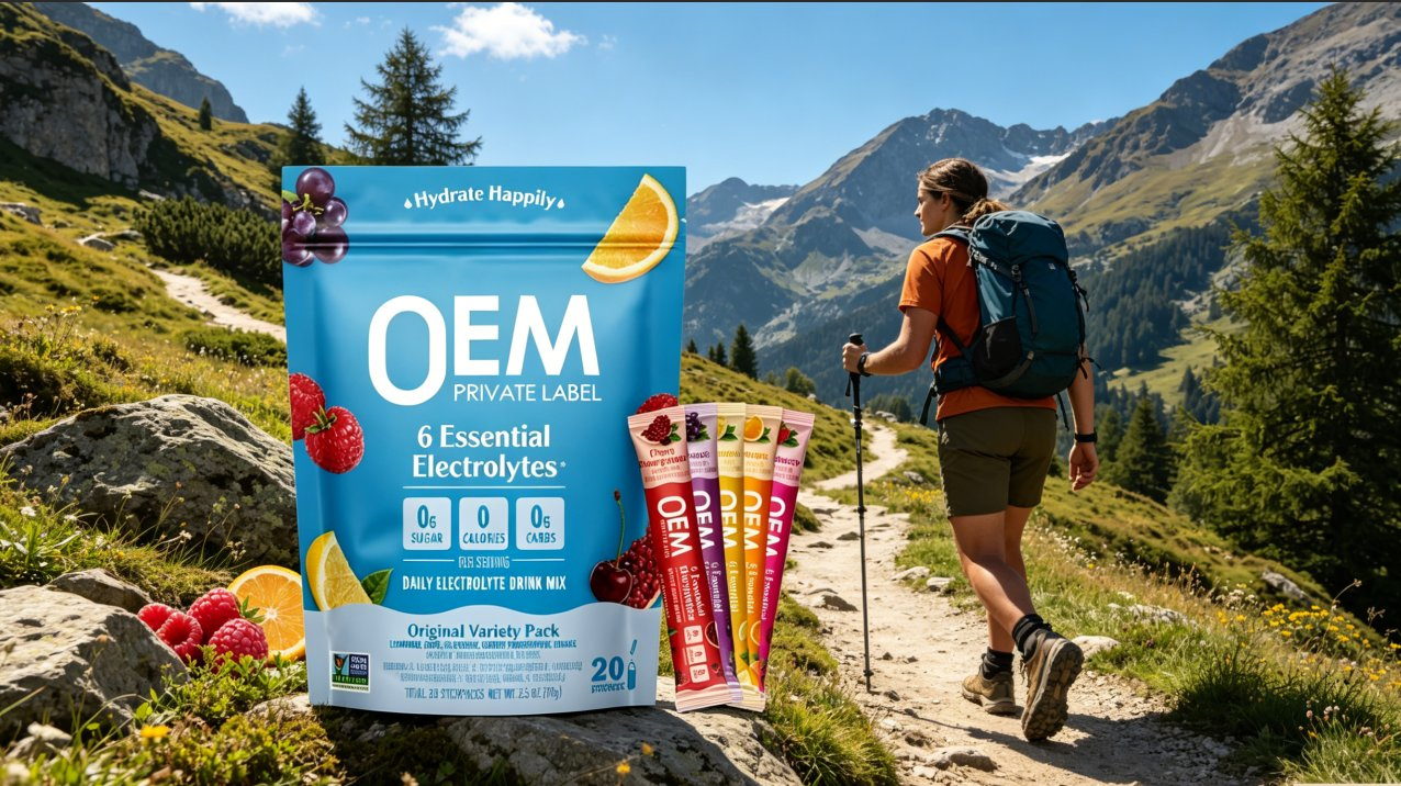 Custom Formula Package Logo Digestive Health Support Sleep Electrolytes