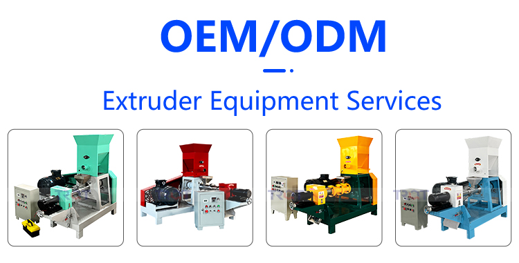 Feed extruder setup