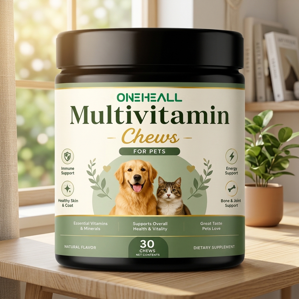 Private Label Pet Nutritional Supplement Health Care Premium Vitamin Supplement Pet Multivitamin Chews
