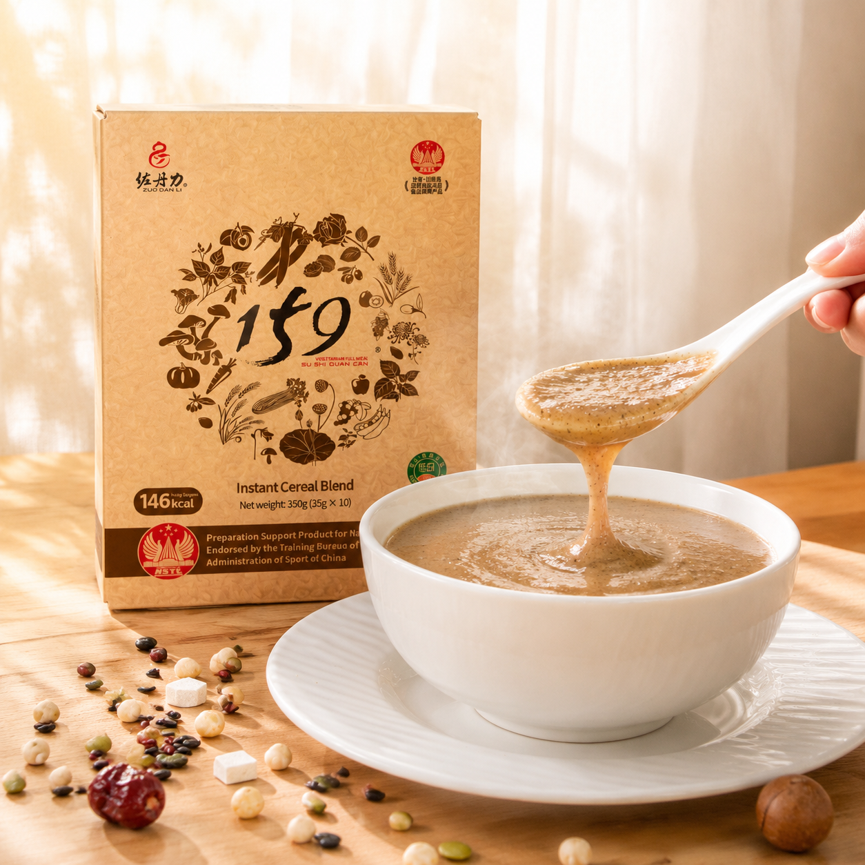 Instant Cereal Powder Mix Multigrain Porridge Vegan Meal Replacement Powder Dietary Nutritious Healthy Food Breakfast Cereal