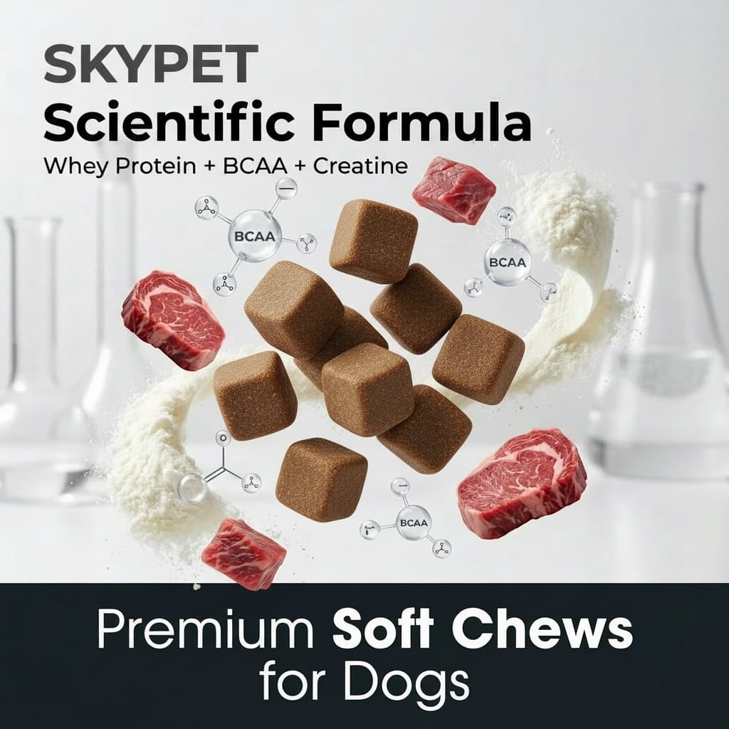 Bulk Dog Muscle Gain Soft Chews High Calorie Mass Gainer Pet Supplement for Underweight Dogs &amp; Working K9 Performance OEM