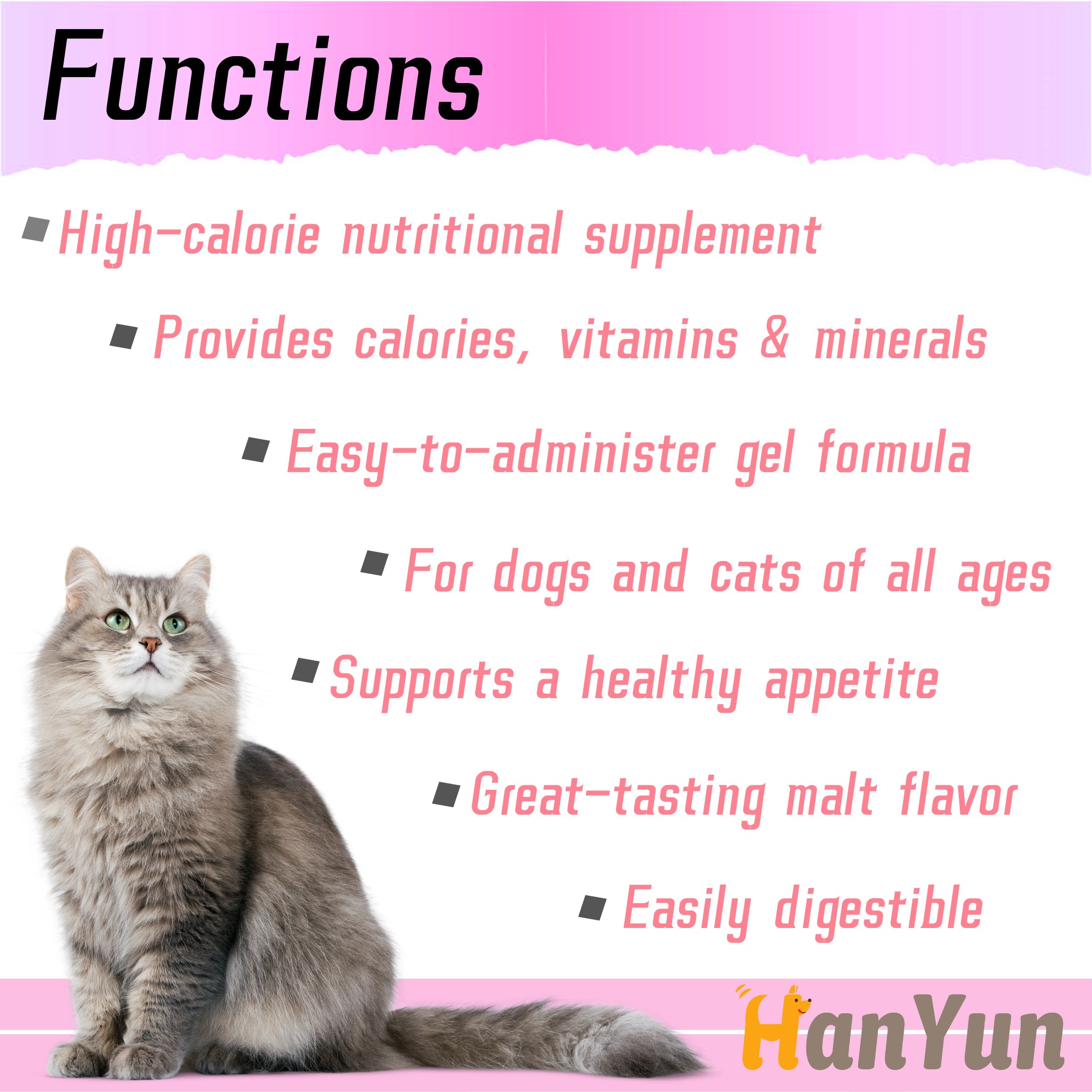Pet High Calorie Nutritional Paste Supplement Promote Growing Relief Sick,Aging and Refusing Food for Dog Cat