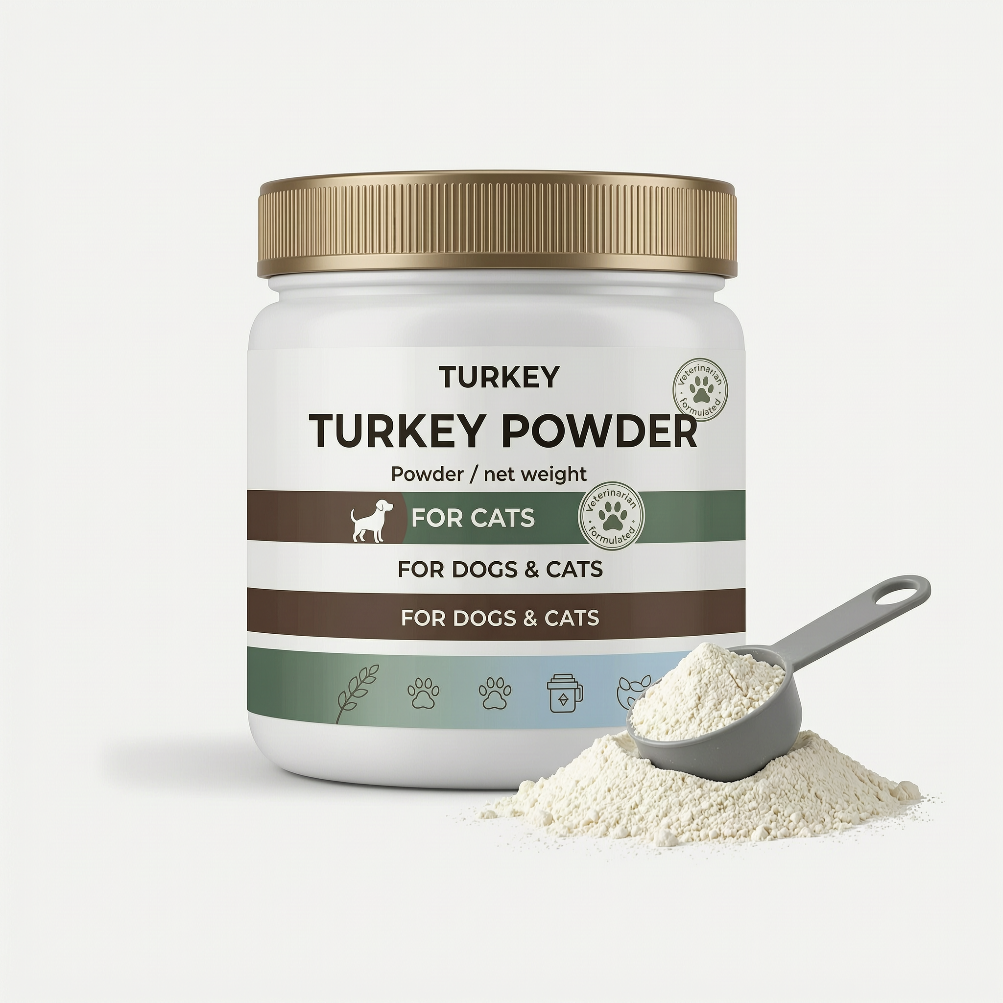 Premium Turkey Powder Lean Protein Supplement Supporting Satiety and Metabolic Function for pets dogs Balanced Diet