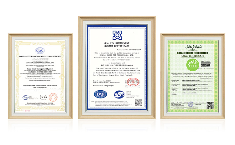 Pet Food Manufacturing Certifications