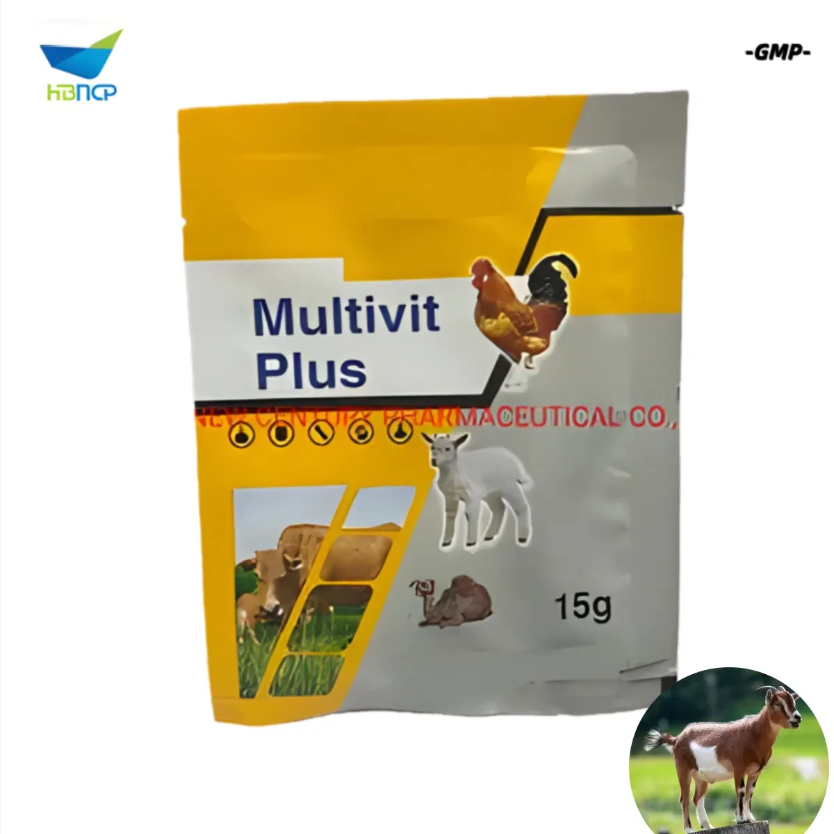 New Material Veterinary Grade Pharmaceutical Multi Vitamins Soluble Powder Nutrition Feed for Livestock Poultry