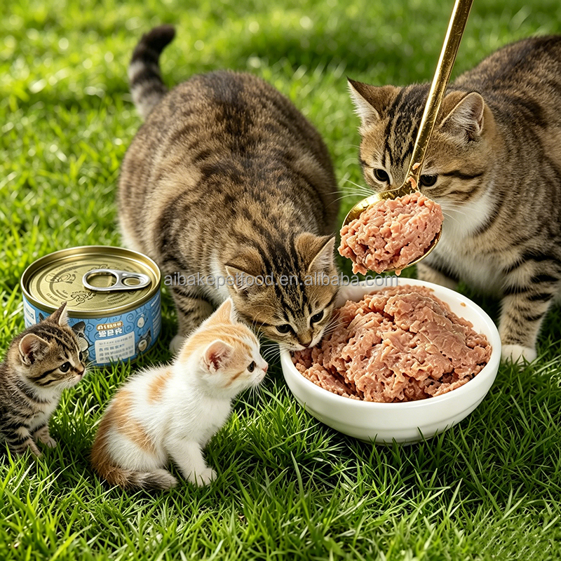 Wet Cat Food Canned Pet Food Various Flavor Custom Logo Label 85g 170g 375g Canned For Cats Food Cat Pure Wet