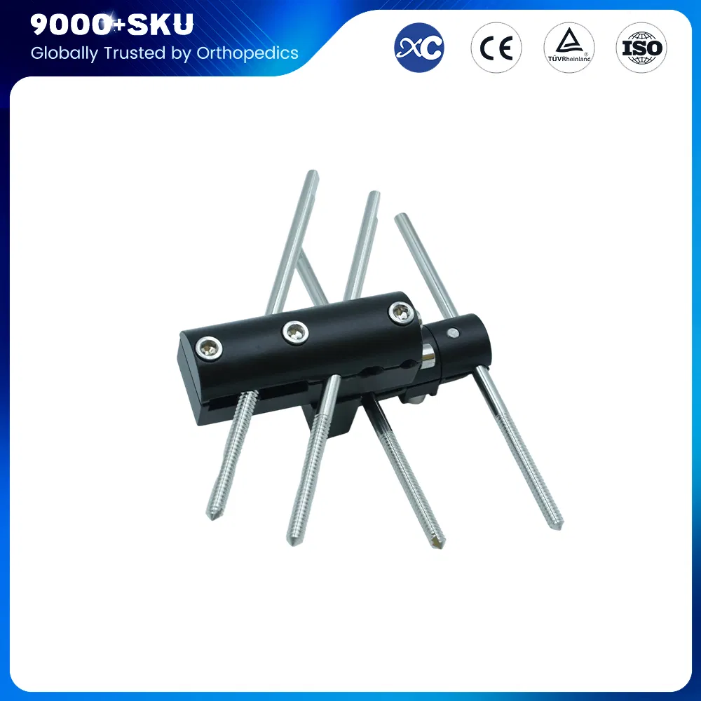 Orthopedic Surgery Trauma Bone Pin Stent Spanning External Fixator for Tibia Femur