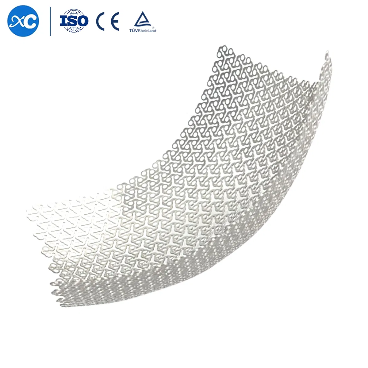 Anatomical Orbital Floor Plate Skull Neurosurgery Implants Cmf Maxillofacial Cranial Titanium Mesh with Self-Drilling Screw
