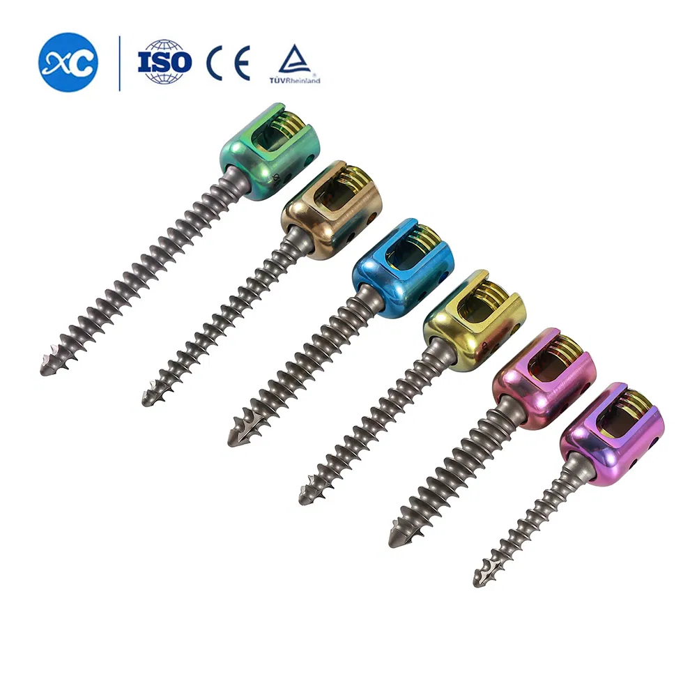 Orthopedic Spinal Internal Fixation 6.0 System Screw Polyaxial Spine Titanium Pedicle Screws