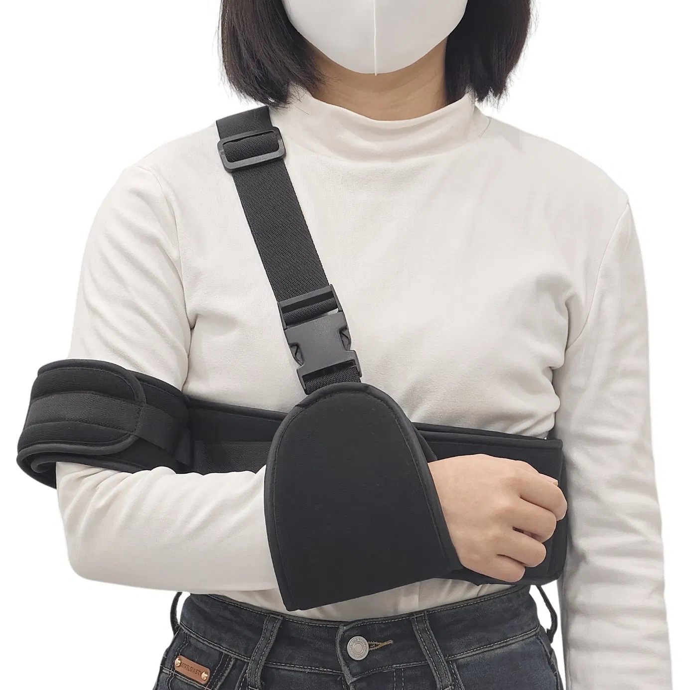 Adjustable Lightweight Breathable Arm Support Custom Logo Shoulder Immobilizer with Sling for Comfortable
