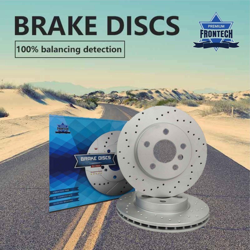 Frontech Coating Ventilated 395mm Front Disc Brake Rotor for BMW X5 34116789070