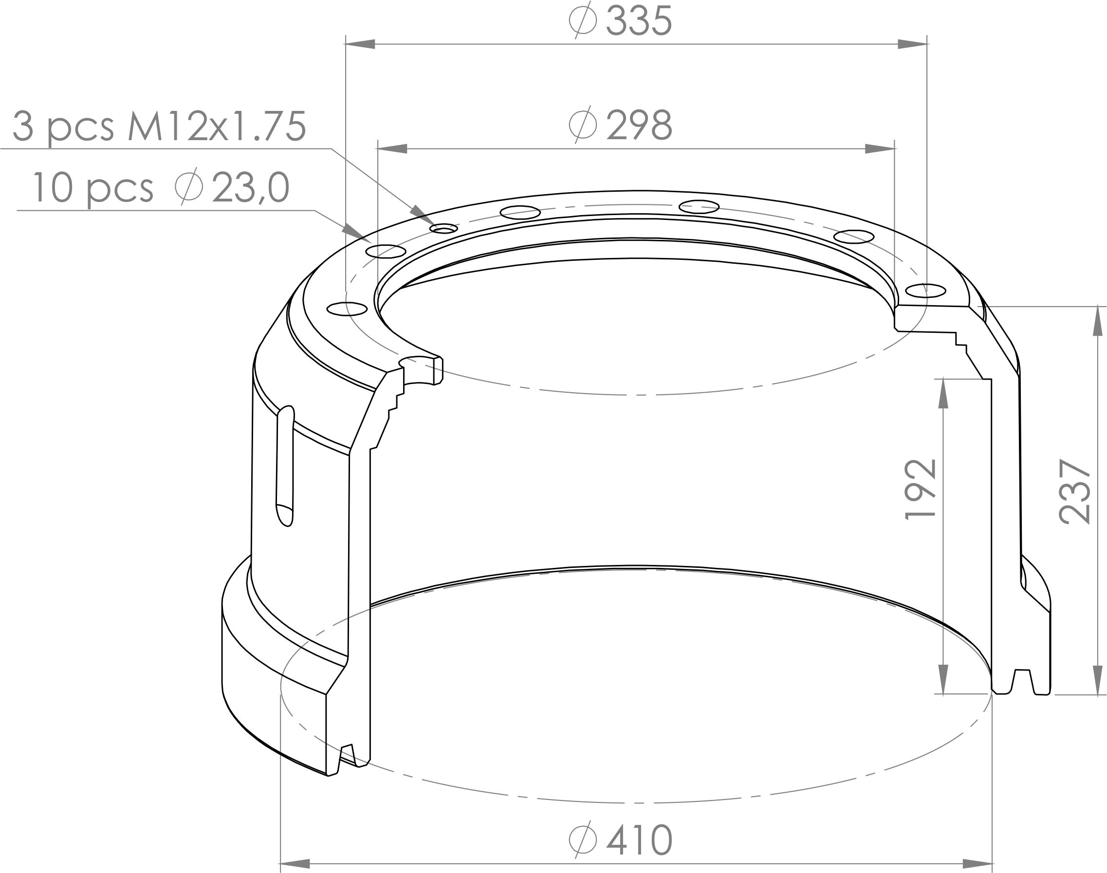 OEM Quality Truck Spare Front Brake Drum 6584210001 for MERCEDES-BENZ ACTROS Heavy Truck Parts