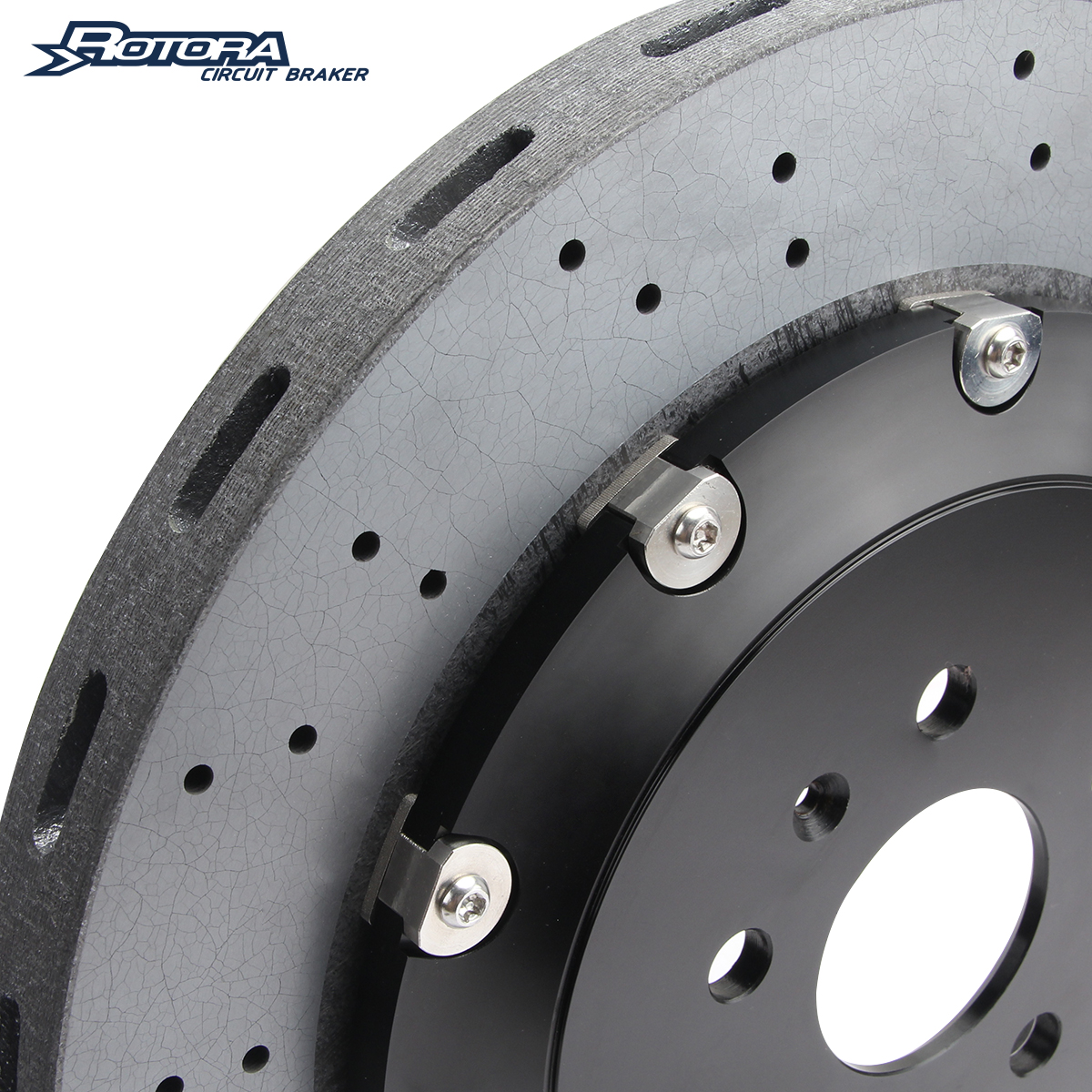 Durable Pro Carbon Fiber Ceramic Disc Brake Suitable for 4-6-8-10 Piston Factory Replacement for Buick Chevy GMC RAM Ford