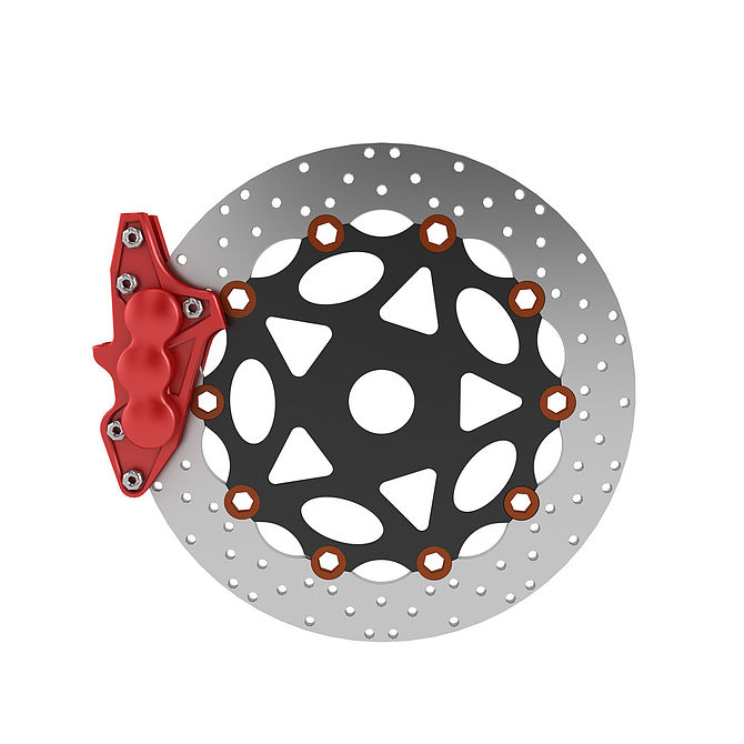 Custom Precision Machined Stainless Steel Floating Brake Disc Brake Rotor for Motorcycle Braking Systems