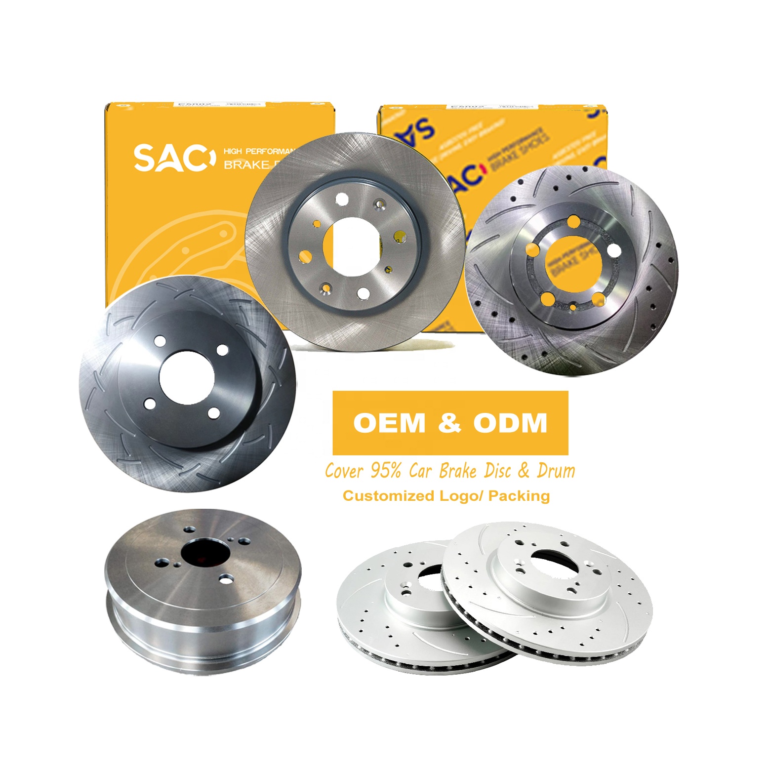 High Quality Geomet Coated Slotted Car Brake Disc 31257 for Honda Accord Coupe Wagon Edix Vezel