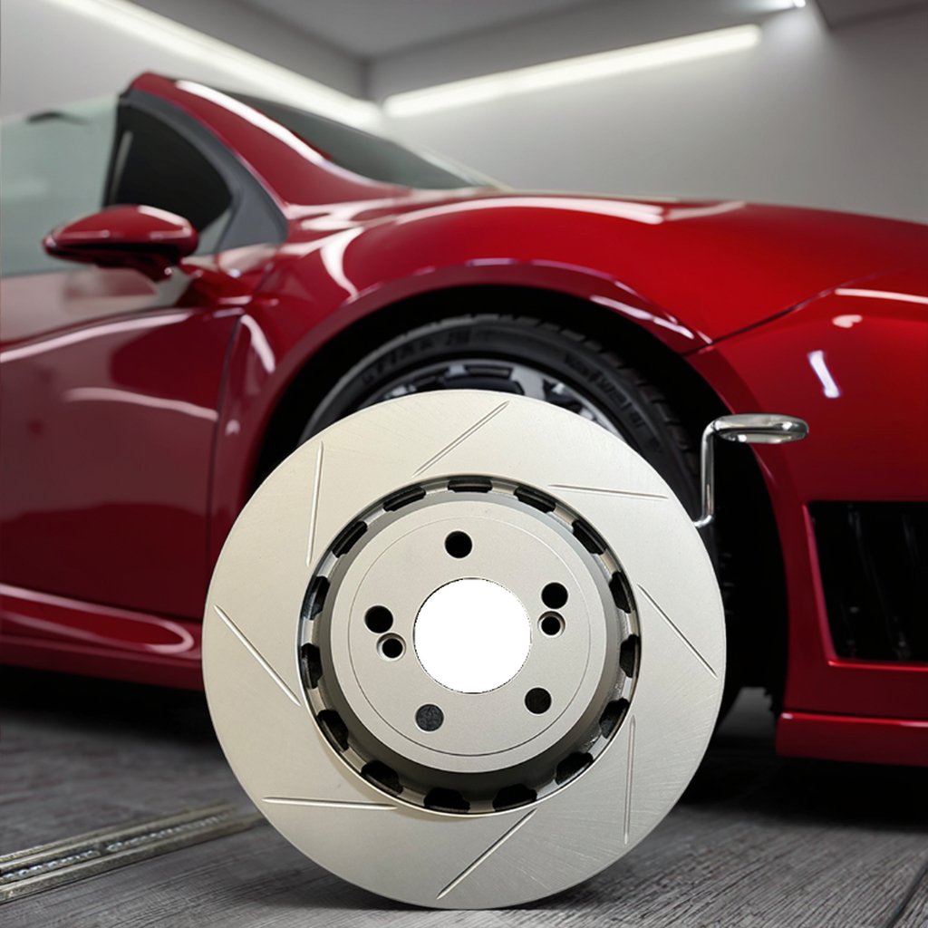 43512-0K090 Drilled And Slotted Ventilated Front Brake Disc/ Brake Rotor 319mm Shockproof No Dust And Durable For TOYOTA