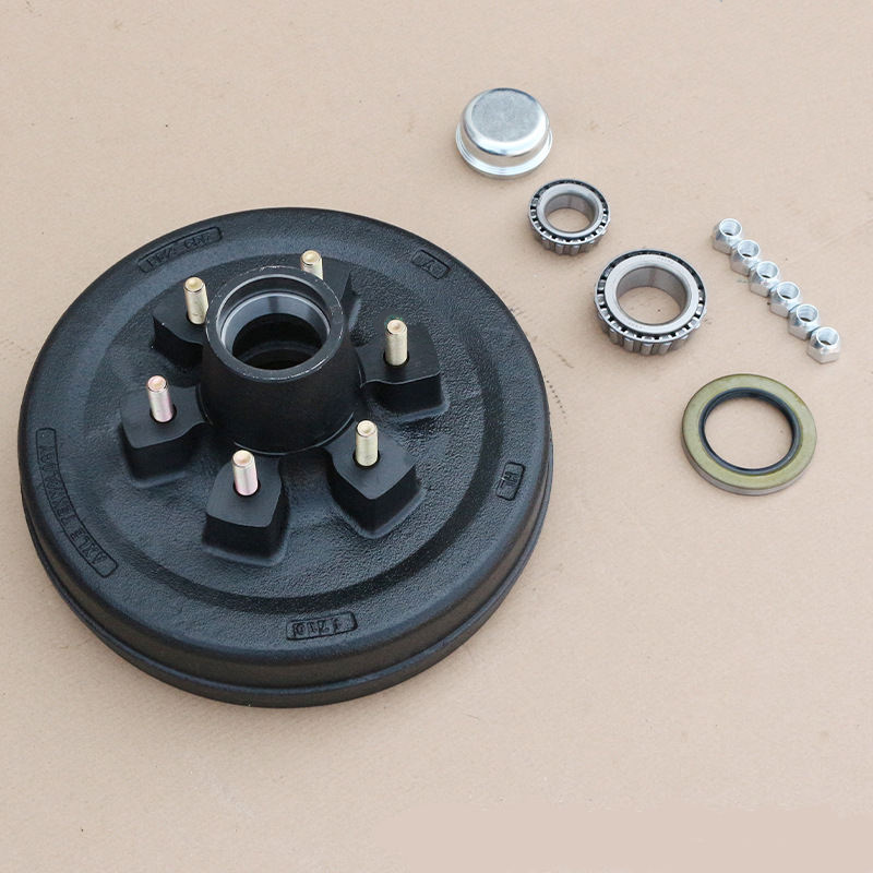 Agricultural Trailer Parts 5200lns/6000lbs 6 Lugs Brake Drum Cast Iron 12" Electric Brake Drum