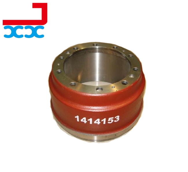 Factory Wholesale Cheap Bpw Brake Drum Rear Steel Customize JXX 1414153 Truck Brake System Trailer Parts