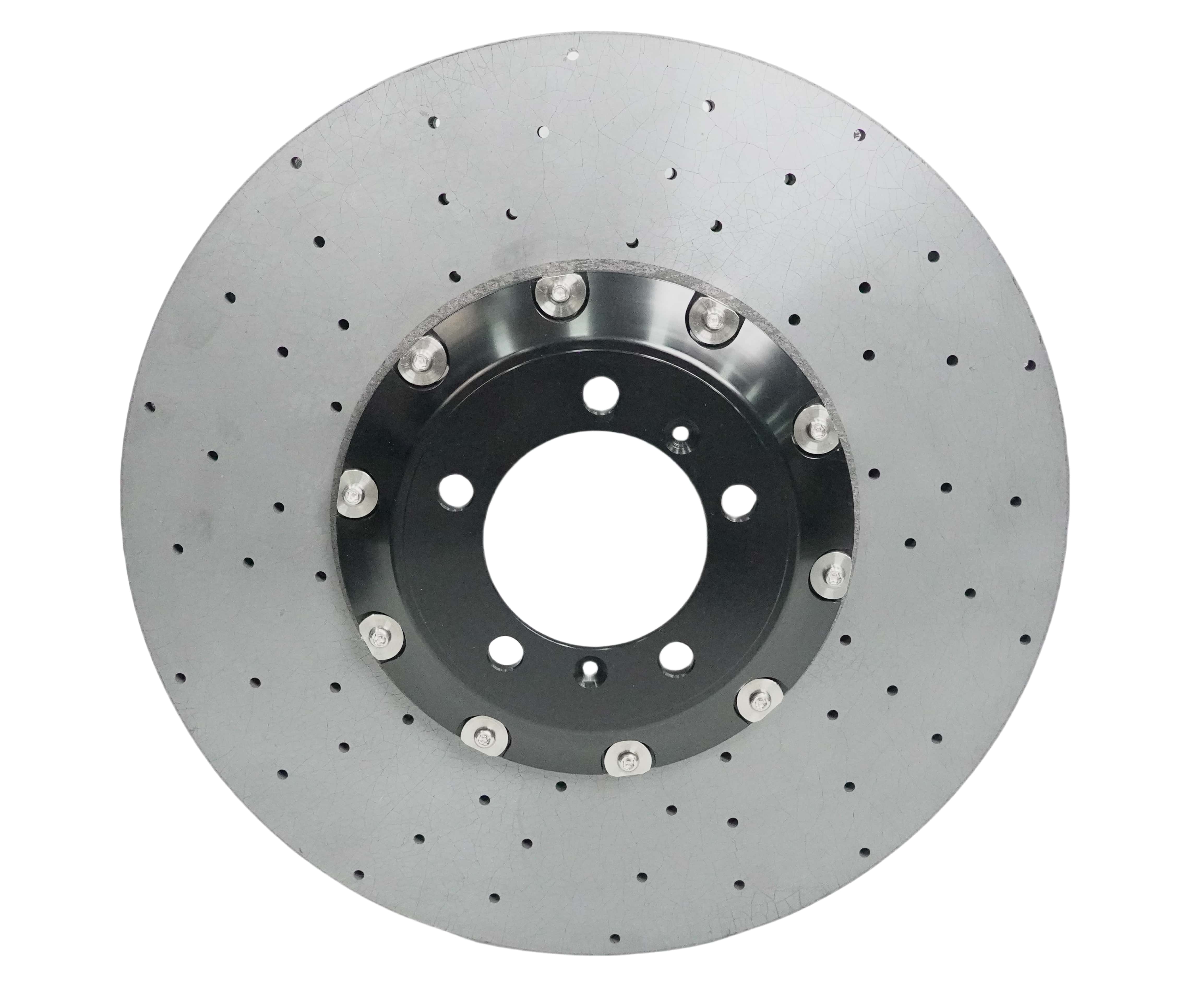 Wholesales Carbon Long Fiber Ceramic Customize Front 400mm Rear 380mm Auto Carbon Fiber Brake Disc Rotor forTesla Model S