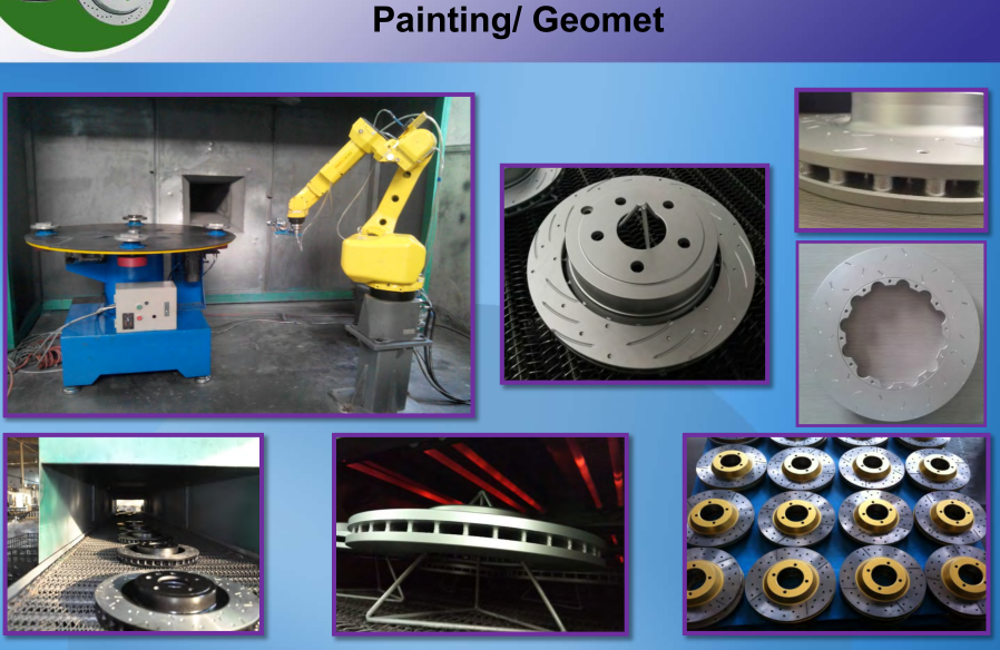 Auto Parts Front Brake Discs Rotors with Coating Geomet for Geely