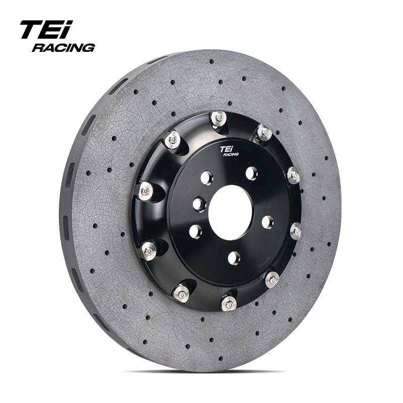 TEI Carbon Fiber Ceramic Brake Rotor For High-Performance Car Brakes System For BMW/Audi/Benz/Porsche/Toyota/Ford/Subaru