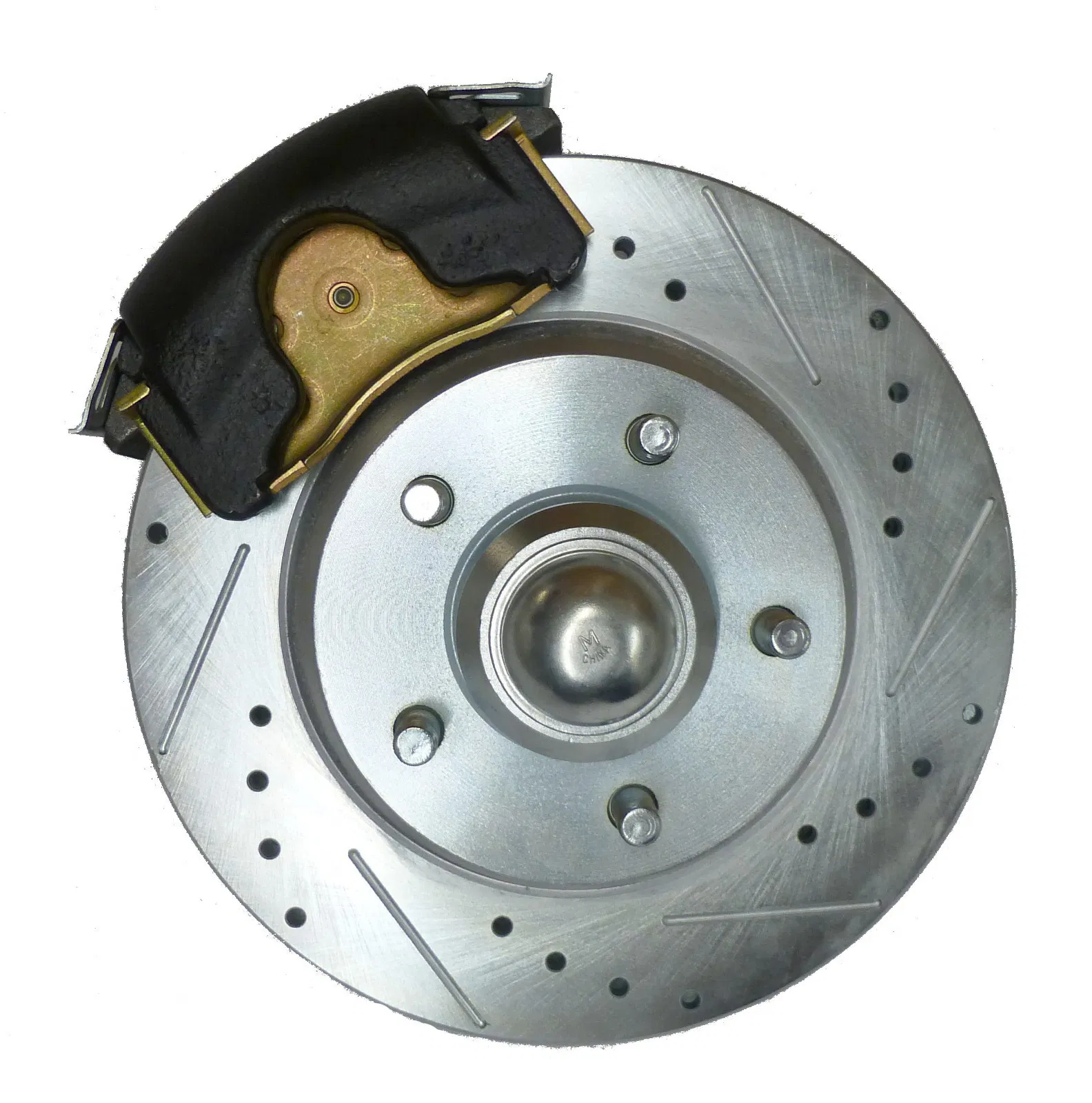 Brake Kit for 2014-18 Chevy Gmc Silverado Sierra 1500, 2015-20 Suburban Tahoe Yukon XL Escalade Esv Drilled Slotted Brakes Rotors 2016 2017 Ceramic Brake Pads