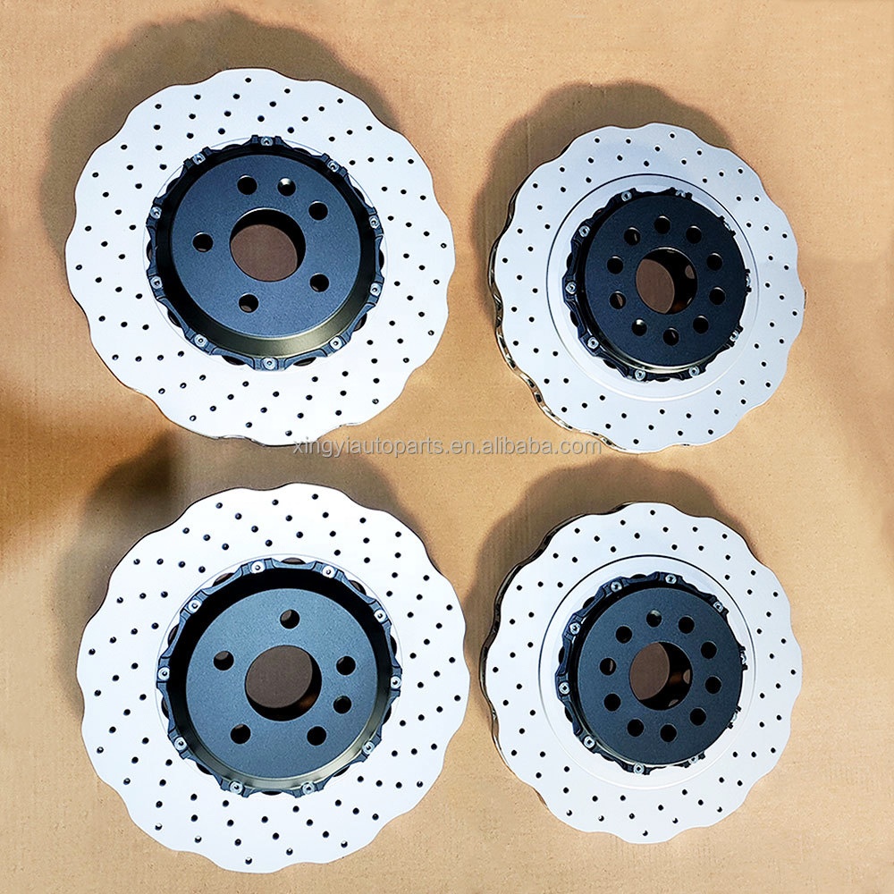 For Custom Design HT250 Aluminum 2-Piece Brake Rotor Disc Kit 12-Month Warranty Exceeding OE Quality for Audi