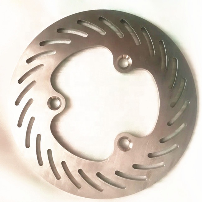 CNC Machined Gr5 Titanium Alloy Inboard Brake Rotor for Sprint Car Race with Polished Surface Minghai Brand Model MH-125889