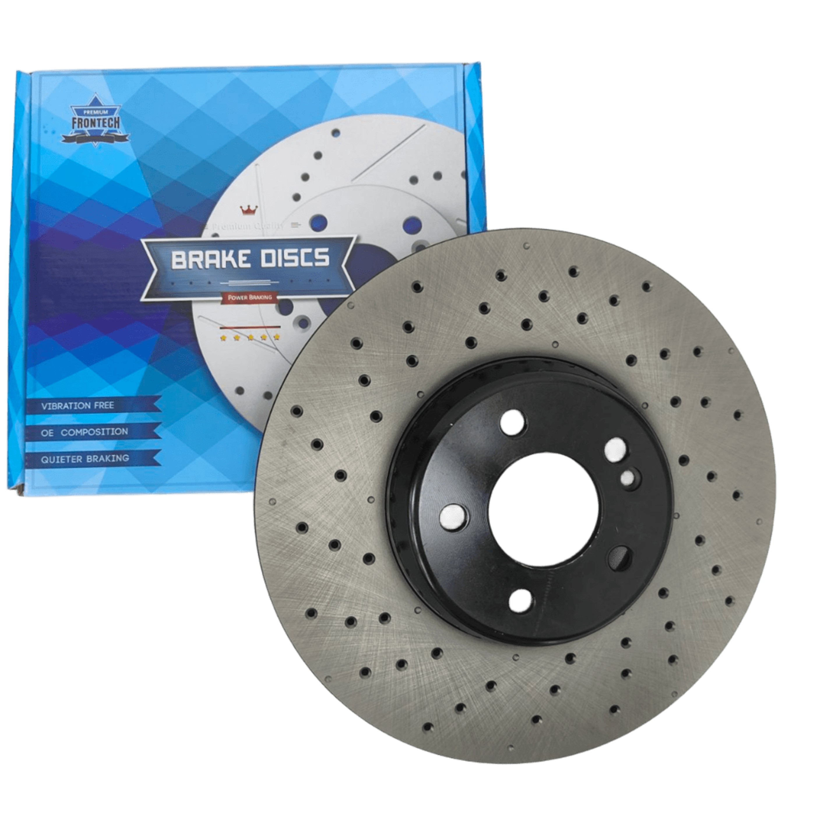 High-Performance Ceramic Brake Discs 330mm for Toyota Hilux Vigo Corolla Hiace Hyundai Starex BMW E60 2 Piece Rotors Pads