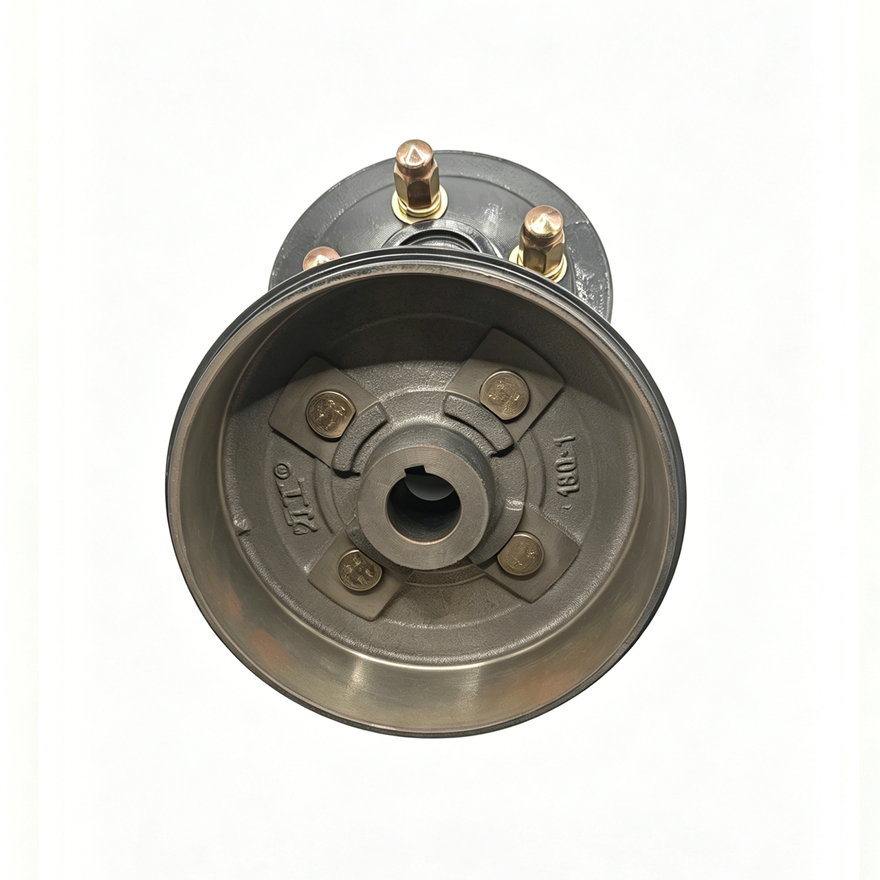 Heavy Duty 180mm Taper Brake Drum For 3 Wheeler E Rickshaw Rear Wheel Hub 4 Stud Brake Assembly