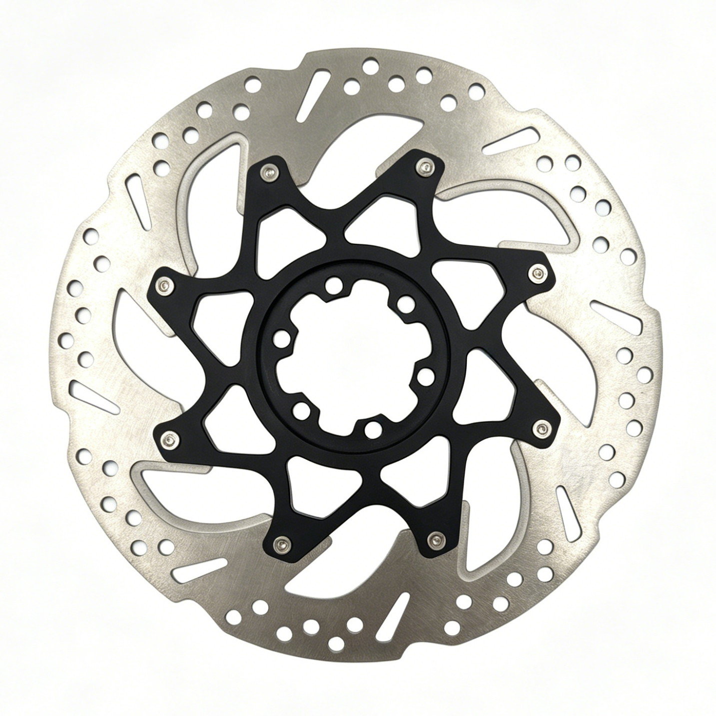 Heavy Impact Resist Floating Offroad Bike Rotor 160/180/203mm 6 Hole Two Piece Stainless AL Alloy Brake Rotor for Enduro AM MTB