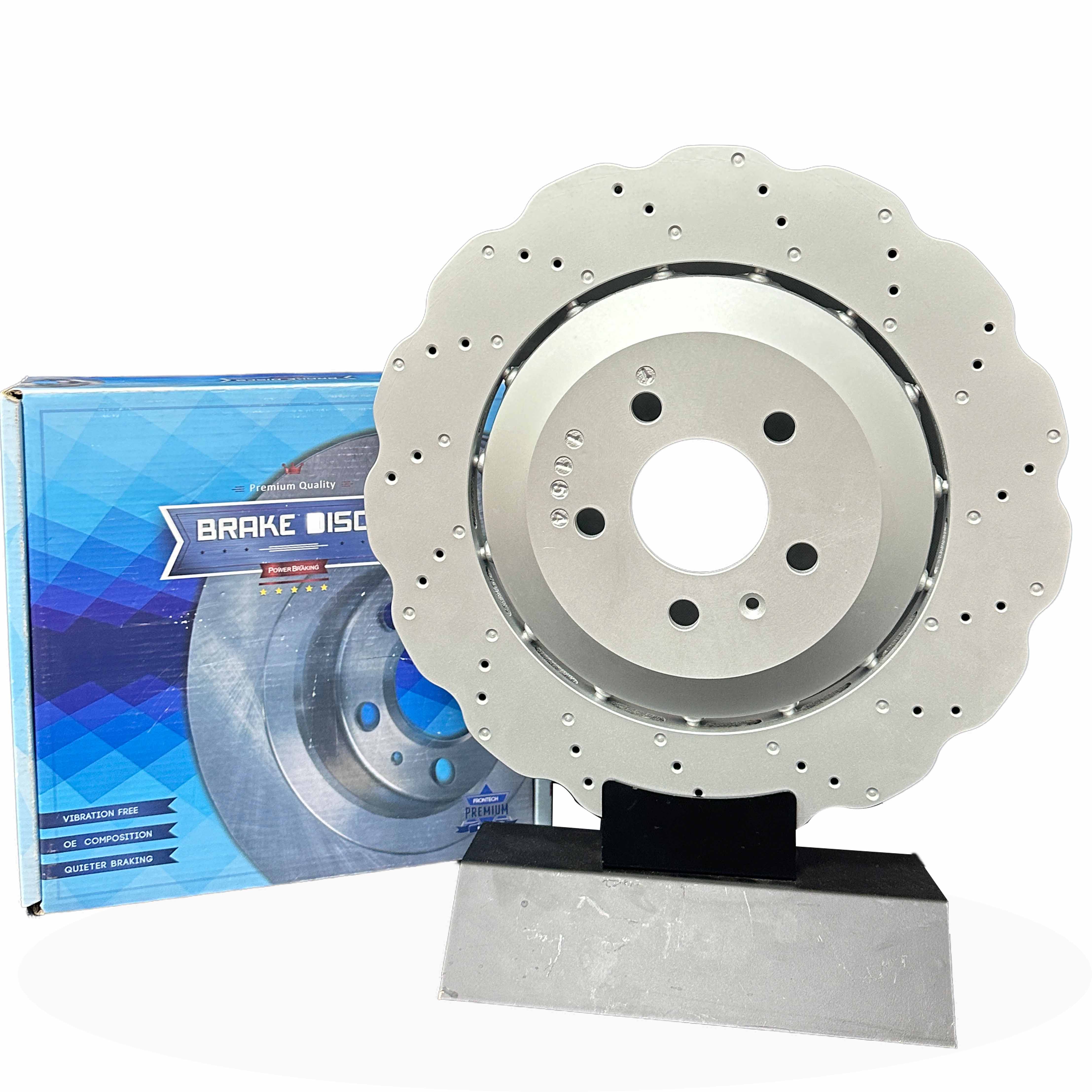 Disco De Freno Slotted Drilled Iron Steel &amp; Aluminum Geomet Coated Anti-Rust Brake Rotor DISC 34116792223 for BMW X5 X6 F15 F16