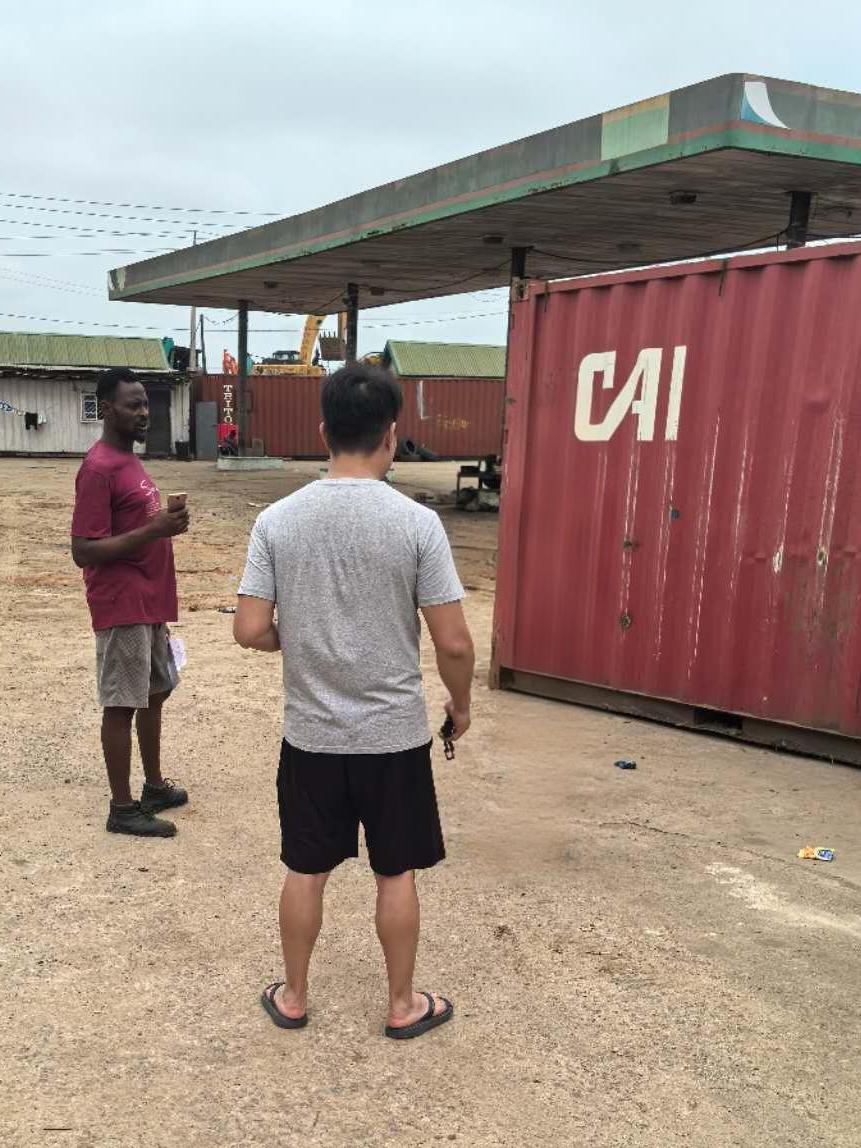 Customer Inspecting Goods in Nigeria