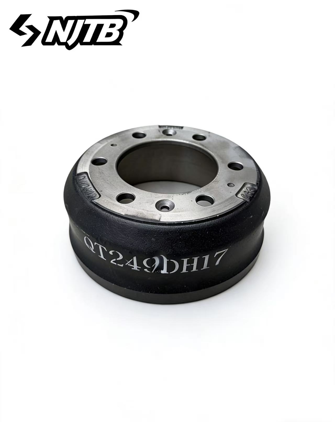 QT249DH17 Brake Drum, Precision Machined Replacement High Strength Wear Resistant Cast Iron