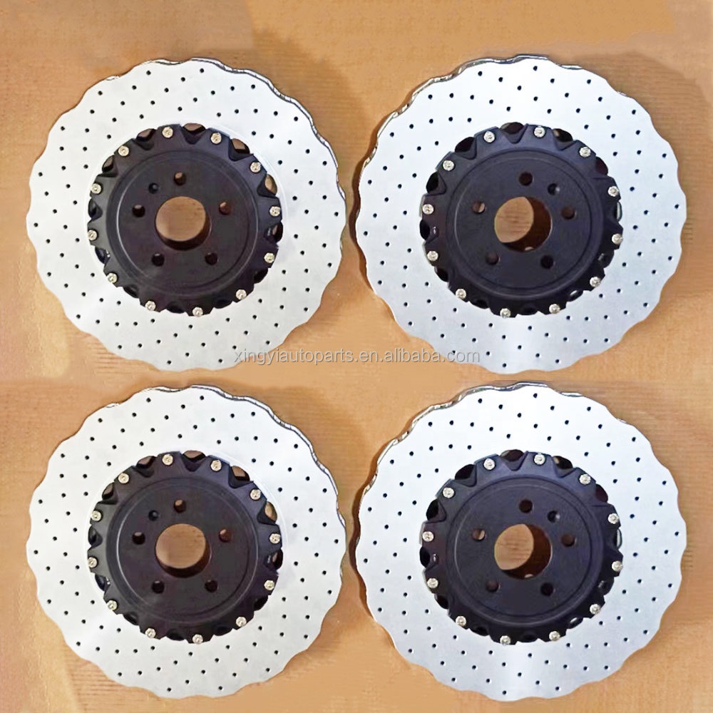 For Custom Design HT250 Aluminum 2-Piece Brake Rotor Disc Kit 12-Month Warranty Exceeding OE Quality for Audi