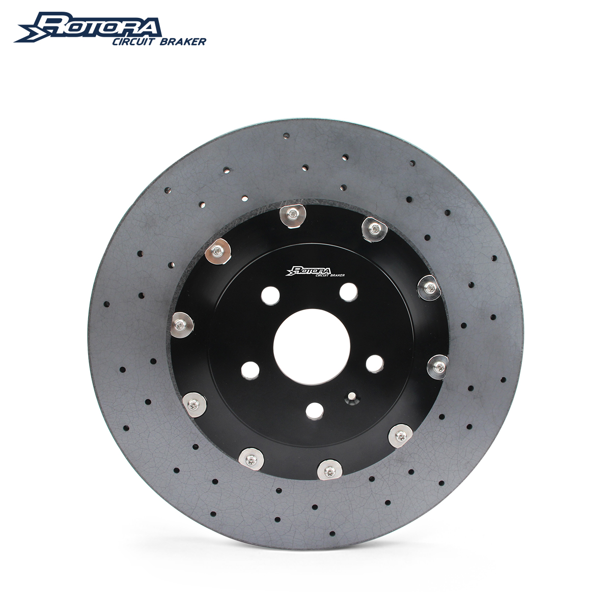 Durable Pro Carbon Fiber Ceramic Disc Brake Suitable for 4-6-8-10 Piston Factory Replacement for Buick Chevy GMC RAM Ford