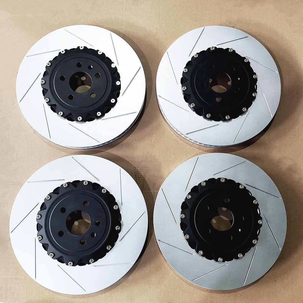 For Custom Design HT250 Aluminum 2-Piece Brake Rotor Disc Kit 12-Month Warranty Exceeding OE Quality for Audi
