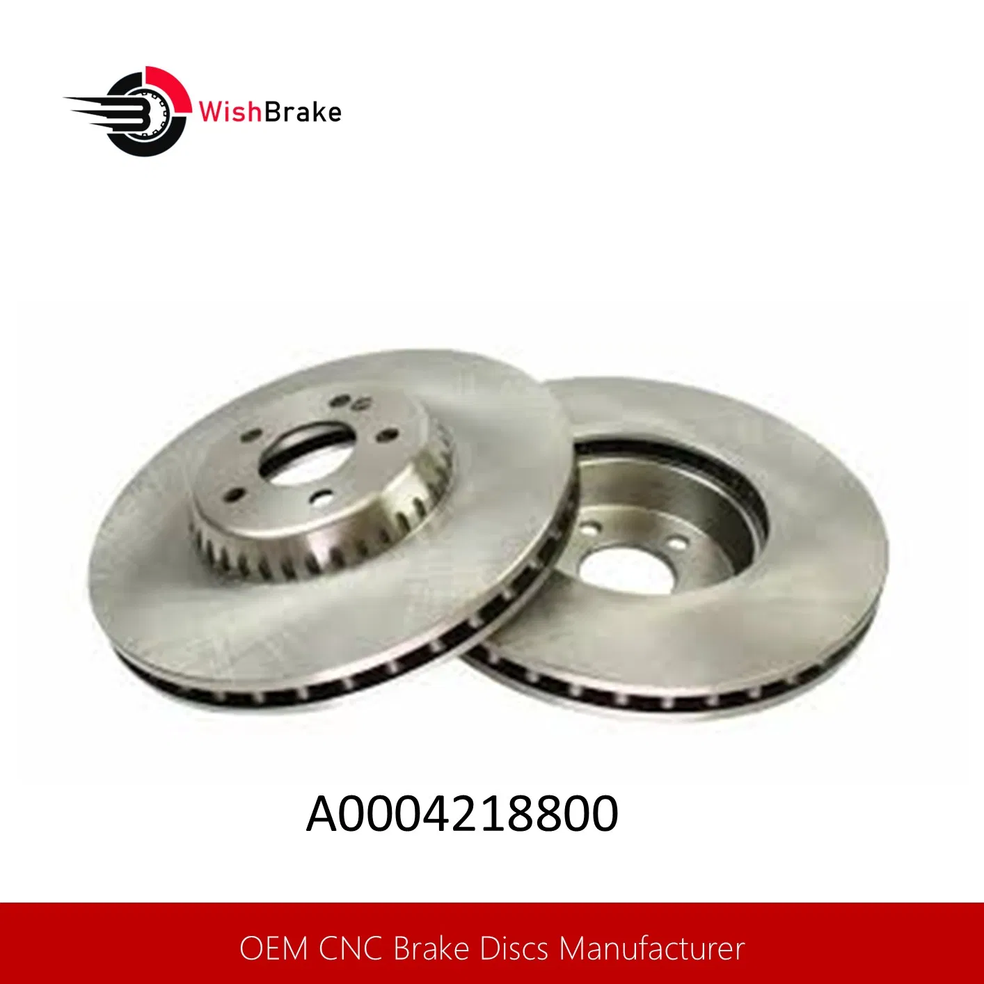 A0004218800 Brake Discs and Rotors - Lightweight with Drilled and Slotted Design